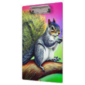 Schattigee eekhoorn op de tak klembord (Links)