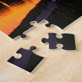 Schattigee eekhoorns bij zonsondergang legpuzzel (Zijkant)