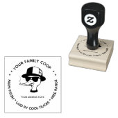 Schattigee eendeneierstempel 	rubberstempel (Gestempeld)