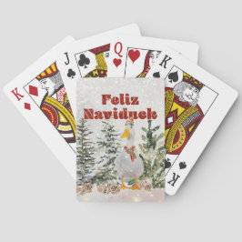 Schattigee eendenvakantie pokerkaarten