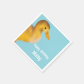 Schattigee eendenverjaardag servet (Hoek)