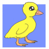 Schattigee eendje Sticker (Voorkant)