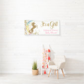 Schattigee Eenhoorn Baby shower Banner (Insitu)