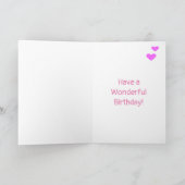 Schattigee Eenhoorn Cartoon Verjaardag Kaart (Binnen)