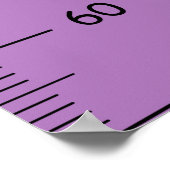 Schattigee Eenhoorn Groeigrafiek Centimeter Poster (Hoek)