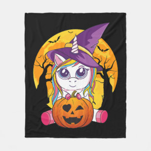 Schattigee eenhoorn halloween heks vrouwen peuter fleece deken