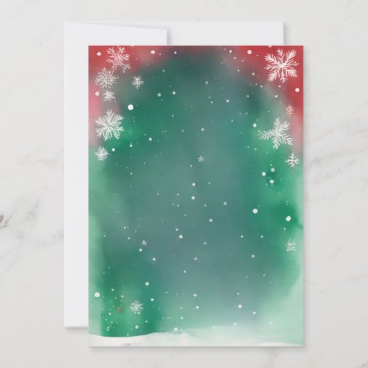 Schattigee eenhoorn Kerstman Verjaardag Winterfees Save The Date (Achterkant)