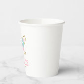 Schattigee Eenhoorn Meisjes Verjaardagsfeestje Pap Papieren Bekers (Links)