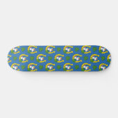 Schattigee Eenhoorn op St Patrick's Day Pattern Skateboard (Horizontaal)