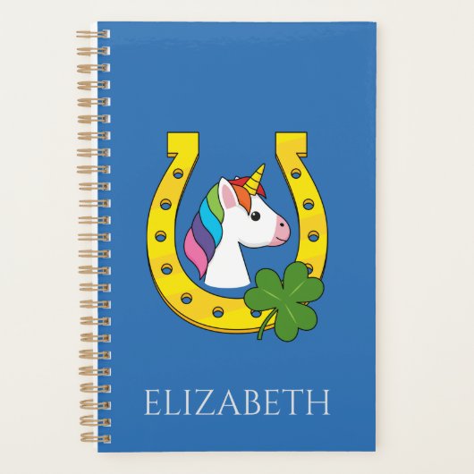 Schattigee Eenhoorn op St Patrick's Day | personal Planner (Voorkant)