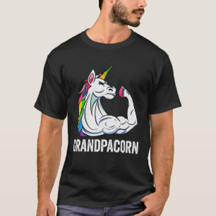 Schattigee eenhoorn opa meisje verjaardagsfeestje  t-shirt