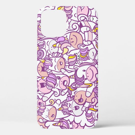 Schattigee Eenhoorn Pony: Magic Doodle Collectie Case-Mate iPhone Case (Achterkant)