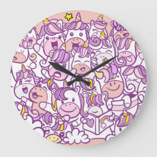 Schattigee Eenhoorn Pony: Magic Doodle Collectie Grote Klok