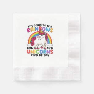 Schattigee Eenhoorn Rainbow Funny Servet