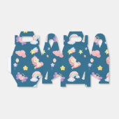 Schattigee Eenhoorn Regenboog hart ballon sterpatr Bedankdoosjes (Uitgevouwen)