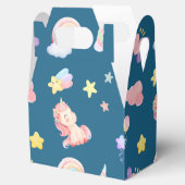 Schattigee Eenhoorn Regenboog hart ballon sterpatr Bedankdoosjes (Geopend)