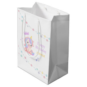 Schattigee eenhoorn sterren banner fantasie verjaa medium cadeauzakje