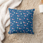 Schattigee eenhoorn Whale Ocean Animal Pattern Kussen (Deken)