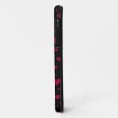 Schattigee eenhoorn zwart roze hartjes Case-Mate iPhone case (Achterkant/links)