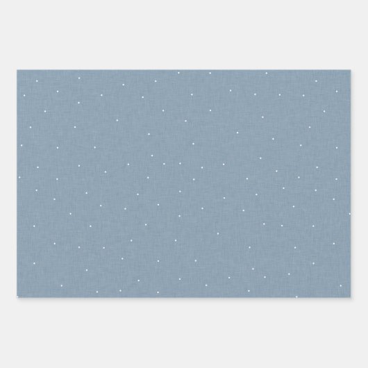 Schattigee eenvoudige chambray effect witte stip inpakpapier vel (Voorkant)