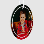 Schattigee eenvoudige golvende omtrek gepersonalis ornament (voorkant)