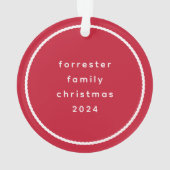 Schattigee eenvoudige golvende omtrek gepersonalis ornament (achterkant)