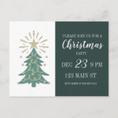 Schattigee eenvoudige kerstfeest uitnodiging Brief (Voorkant)