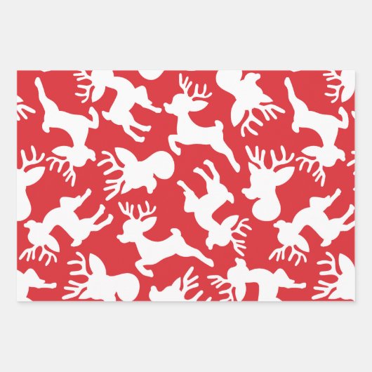 Schattigee eenvoudige moderne Waterverven kerstcad Inpakpapier Vel (Voorkant)