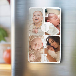 Schattigee Eenvoudige Multi Photo Keepsake Modern  Magneet