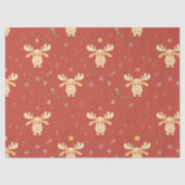 Schattigee Eenvoudige vrolijke kerst cartoon rendi Tissuepapier (Voorkant)