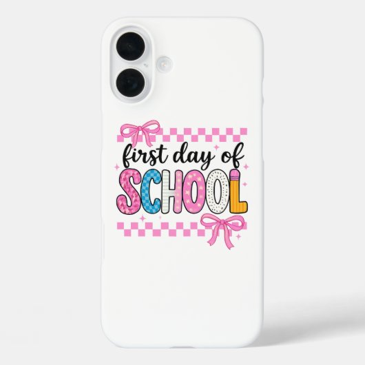 Schattigee eerste dag schoolontwerp Case-Mate iPhone case (Achterkant)
