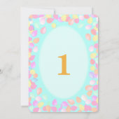 Schattigee eerste verjaardagsballonnen kaart (Achterkant)