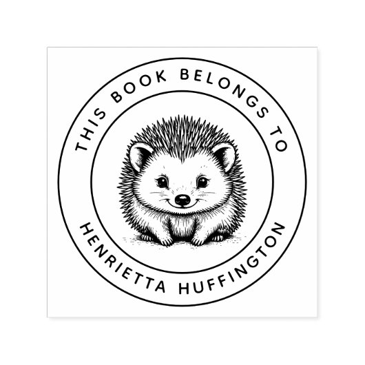 Schattigee egel Baby Dit boek hoort bij de naam va Zelfinktende Stempel (Design)