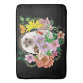 Schattigee egel bloemen badmat (Voorkant Verticaal)