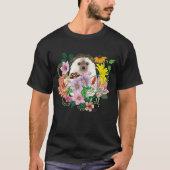 Schattigee egel bloemen t-shirt (Voorkant)