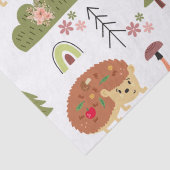 Schattigee egel Natuur bloemenregenboogpatroon Tissuepapier (Detail)