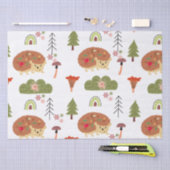 Schattigee egel Natuur bloemenregenboogpatroon Tissuepapier (Craft)