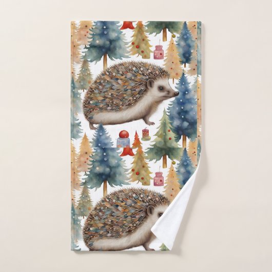 Schattigee egel vakantiebomen bad handdoek (Handdoek)