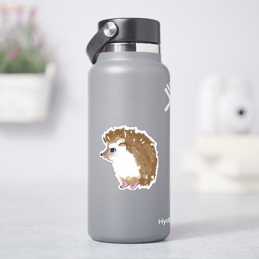 Schattigee egel waterfles sticker (HydroFlask)