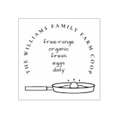 Schattigee Eggs Karton Custom Family Farmhouse Rubberstempel (Afrduk)
