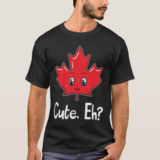 Schattigee Eh Canadian Flag Maple Leaf Canada Flag T-shirt (Voorkant)