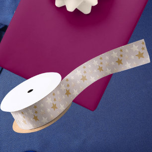 Schattigee Elegante Sterren Kerst Stoffig Roze Lin Lint