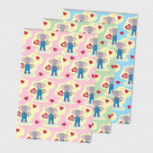 Schattigee Elephant Baby shower Wrapping Paper She