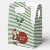 Schattigee Elf Gestreepte Kerstcadeaudoos Bedankdoosjes (Geopend)