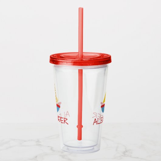 Schattigee en eenvoudige Speelgoed Zeilboten Geper Acryl Drinkbeker (Rechts)