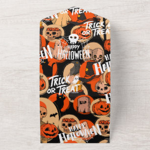 Schattigee en enge Halloween Spooky vibes All In One Uitnodiging