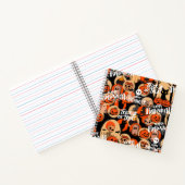 Schattigee en enge Halloween Spooky vibes Notitieboek (Binnen)