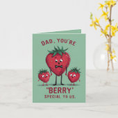 Schattigee en Funny Berry Special Vaderdag Kaart (Gele Bloem)