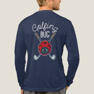Schattigee en Grappige Golfen Bug Custom Modern Tri-Blend Shirt
