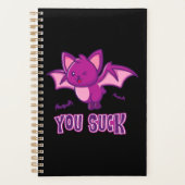 Schattigee en grappige Halloween Vampire Bats You Planner (Voorkant)